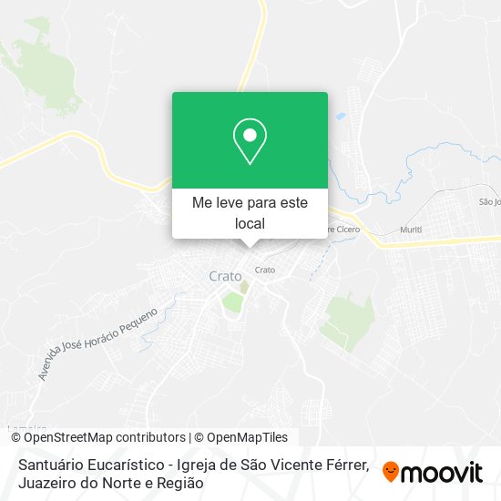 Santuário Eucarístico - Igreja de São Vicente Férrer mapa