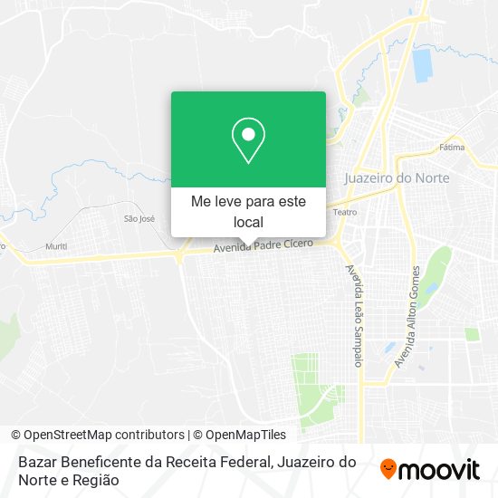 Bazar Beneficente da Receita Federal mapa