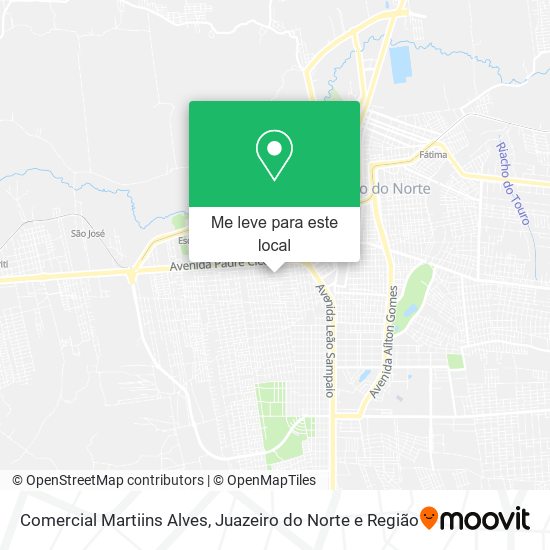 Comercial Martiins Alves mapa