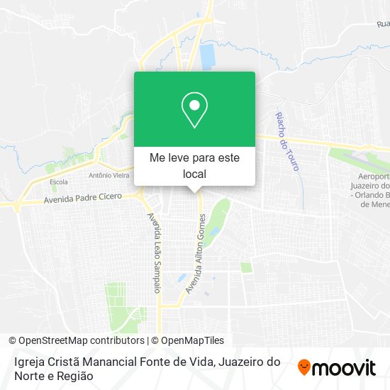 Igreja Cristã Manancial Fonte de Vida mapa