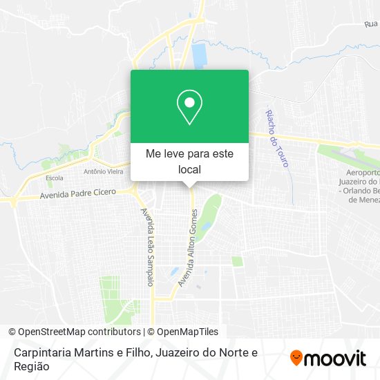 Carpintaria Martins e Filho mapa