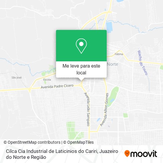 Cilca Cia Industrial de Laticinios do Cariri mapa