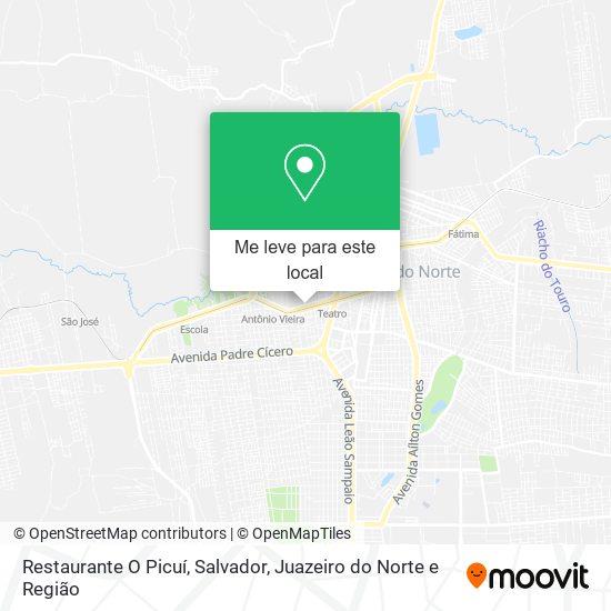 Restaurante O Picuí, Salvador mapa
