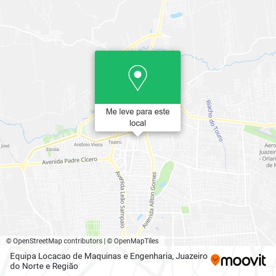 Equipa Locacao de Maquinas e Engenharia mapa