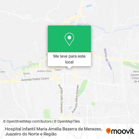 Hospital Infantil Maria Amélia Bezerra de Menezes mapa