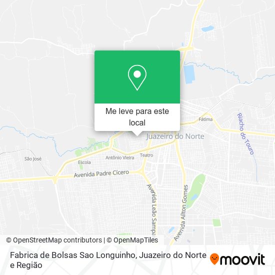 Fabrica de Bolsas Sao Longuinho mapa
