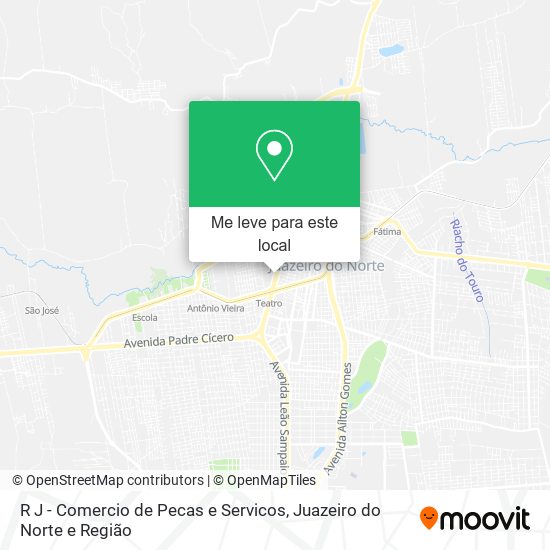 R J - Comercio de Pecas e Servicos mapa