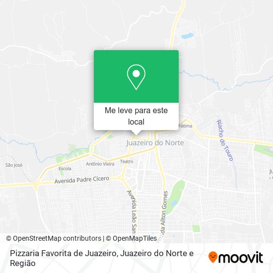 Pizzaria Favorita de Juazeiro mapa