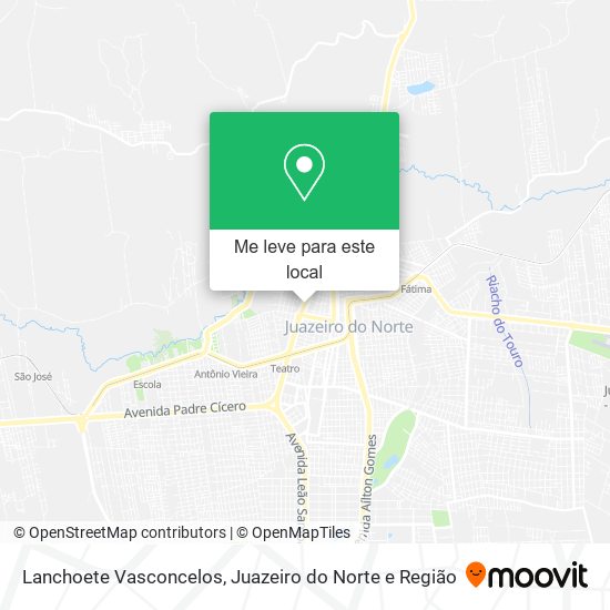 Lanchoete Vasconcelos mapa