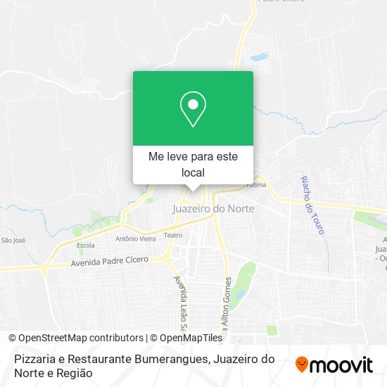 Pizzaria e Restaurante Bumerangues mapa