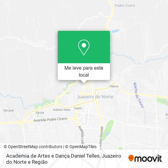 Academia de Artes e Dança Daniel Telles mapa