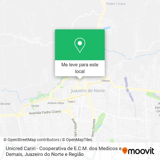 Unicred Cariri - Cooperativa de E.C.M. dos Medicos e Demais mapa