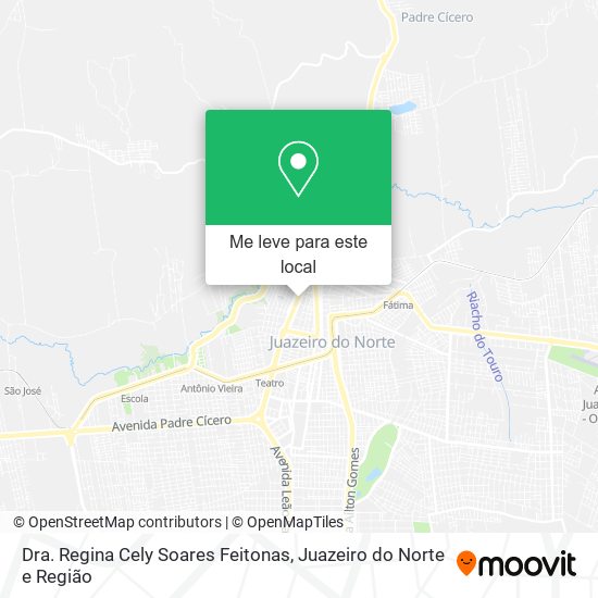 Dra. Regina Cely Soares Feitonas mapa