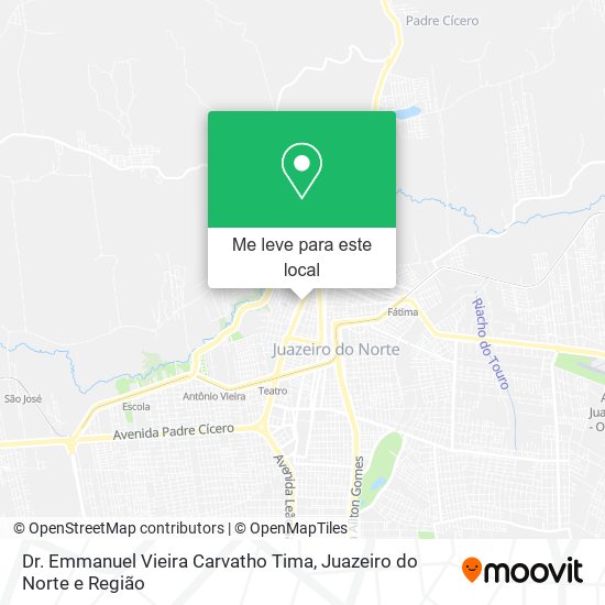 Dr. Emmanuel Vieira Carvatho Tima mapa