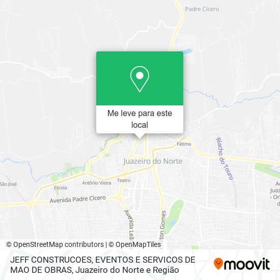 JEFF CONSTRUCOES, EVENTOS E SERVICOS DE MAO DE OBRAS mapa