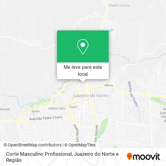 Corte Masculino Profissional mapa