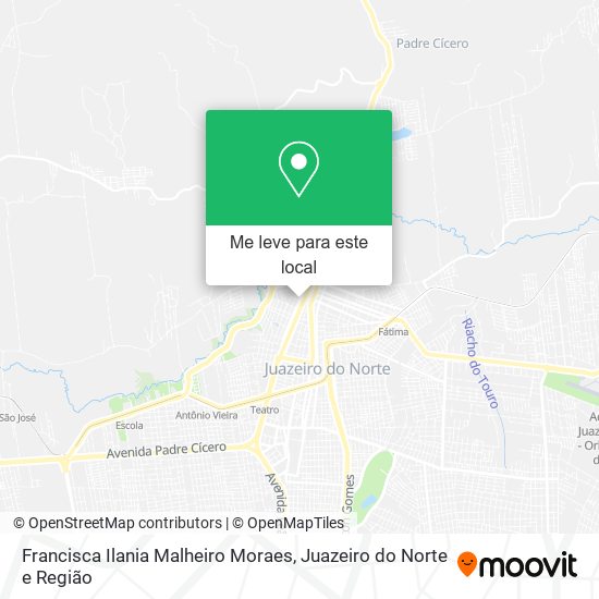Francisca Ilania Malheiro Moraes mapa