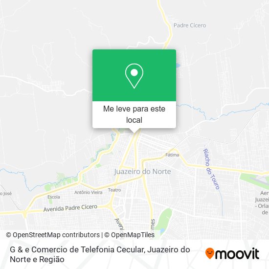 G & e Comercio de Telefonia Cecular mapa