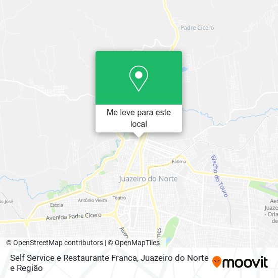 Self Service e Restaurante Franca mapa