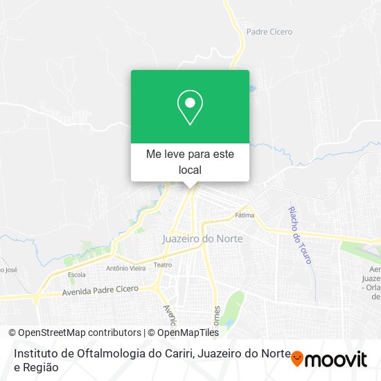Instituto de Oftalmologia do Cariri mapa