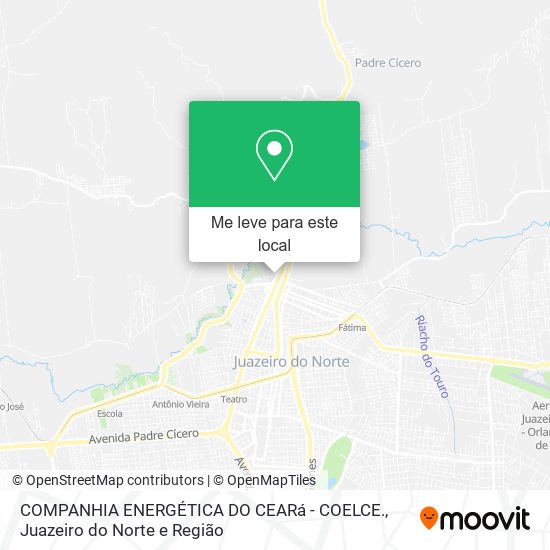 COMPANHIA ENERGÉTICA DO CEARá - COELCE. mapa