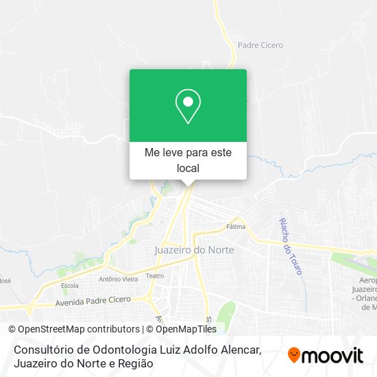 Consultório de Odontologia Luiz Adolfo Alencar mapa