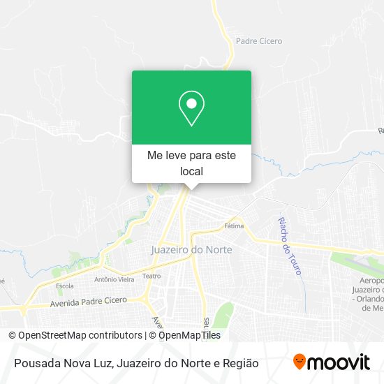 Pousada Nova Luz mapa