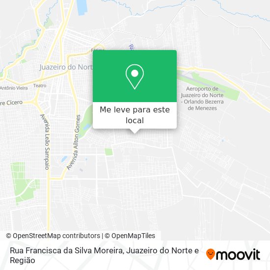 Rua Francisca da Silva Moreira mapa