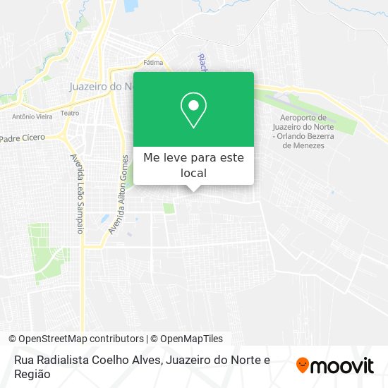 Rua Radialista Coelho Alves mapa