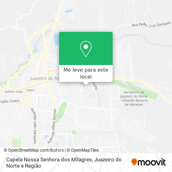 Capela Nossa Senhora dos Milagres mapa