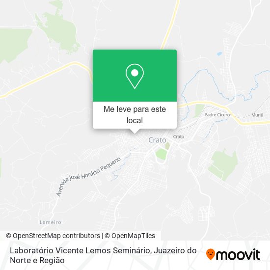 Laboratório Vicente Lemos Seminário mapa