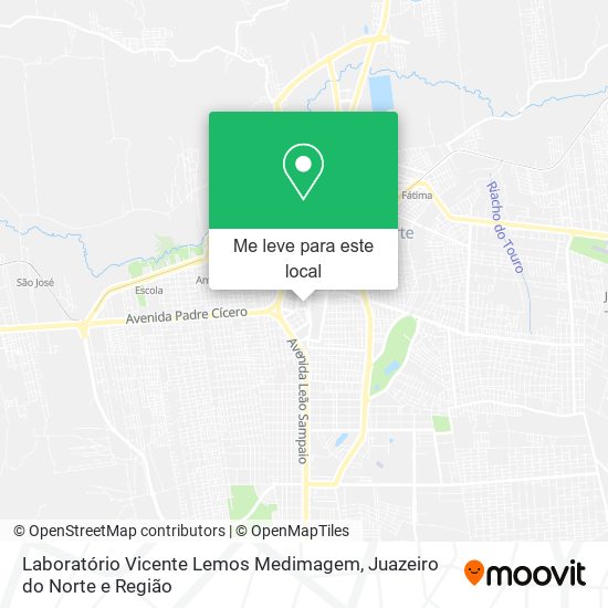 Laboratório Vicente Lemos Medimagem mapa