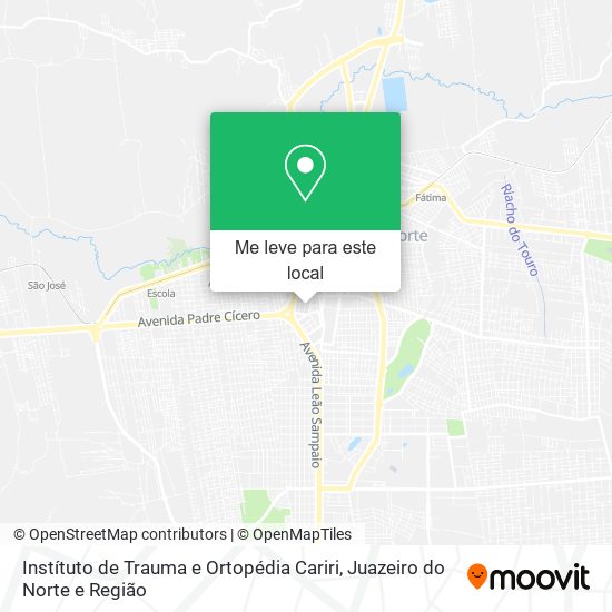 Instítuto de Trauma e Ortopédia Cariri mapa