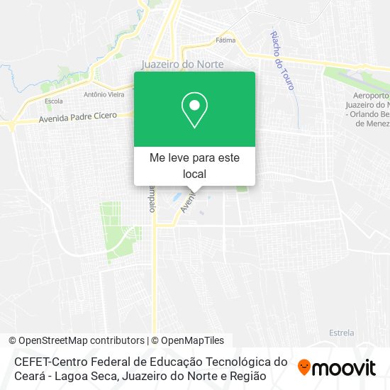 CEFET-Centro Federal de Educação Tecnológica do Ceará - Lagoa Seca mapa