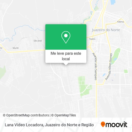 Lana Vídeo Locadora mapa