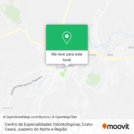 Centro de Especialidades Odontológicas, Crato-Ceará mapa