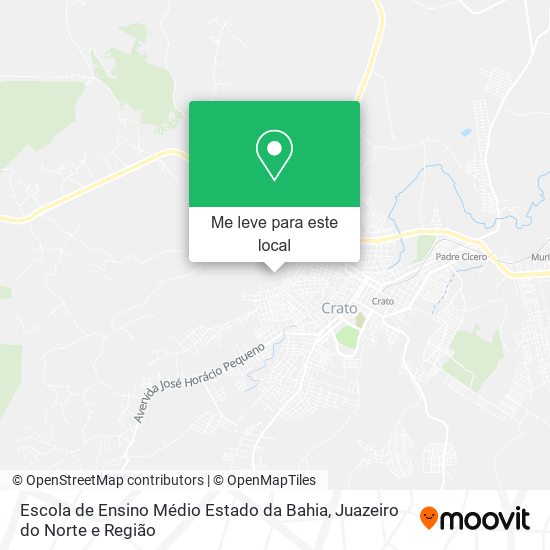 Escola de Ensino Médio Estado da Bahia mapa