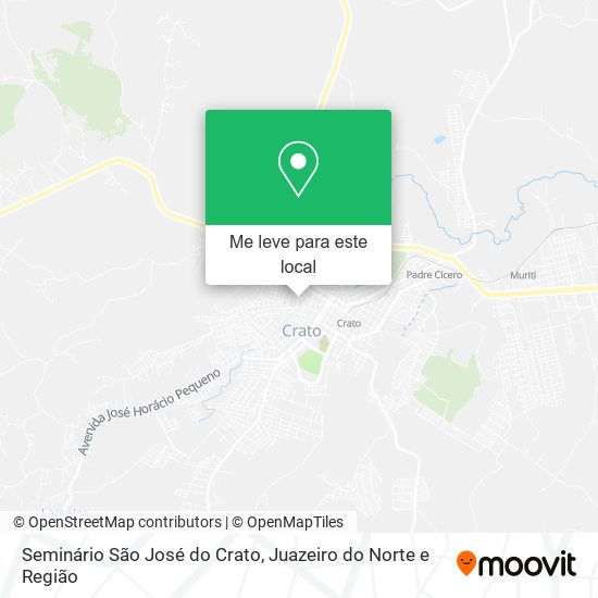 Seminário São José do Crato mapa