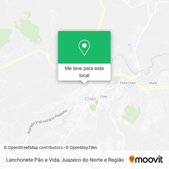Lanchonete Pão e Vida mapa
