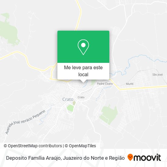 Deposito Família Araújo mapa