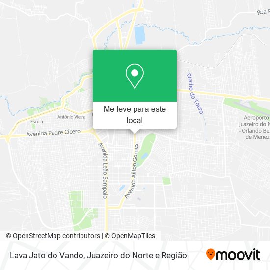 Lava Jato do Vando mapa