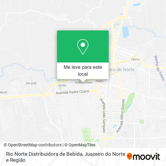 Rio Norte Distribuidora de Bebida mapa