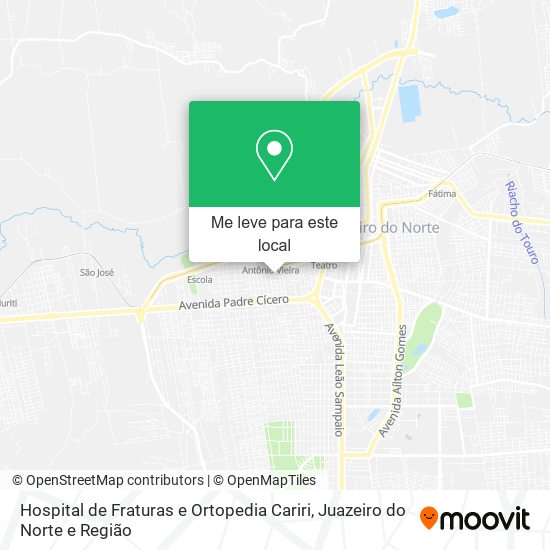 Hospital de Fraturas e Ortopedia Cariri mapa
