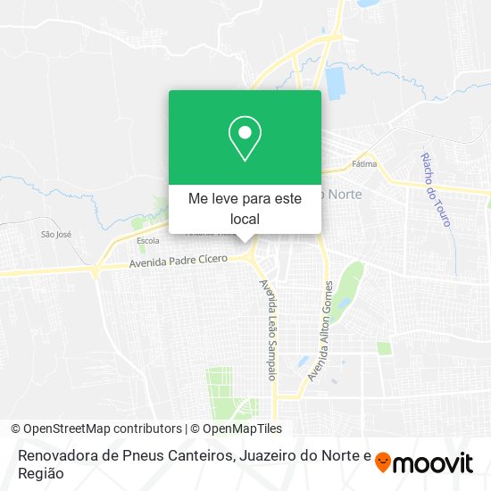 Renovadora de Pneus Canteiros mapa