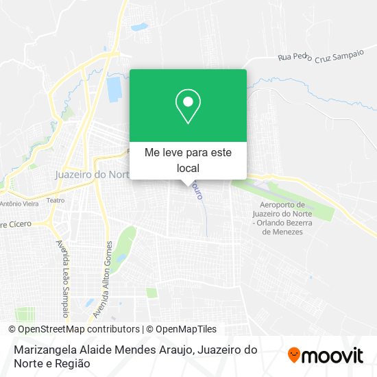 Marizangela Alaide Mendes Araujo mapa
