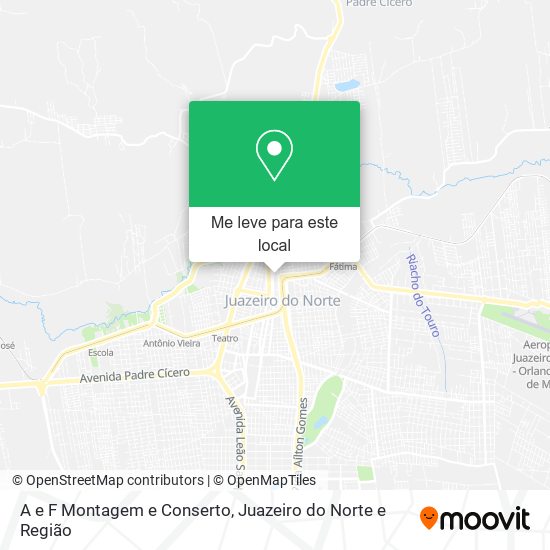 A e F Montagem e Conserto mapa