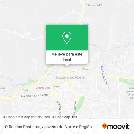 O Rei das Rasteiras mapa