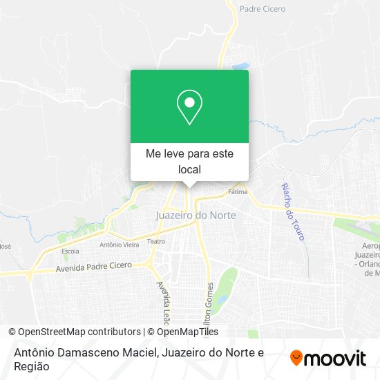 Antônio Damasceno Maciel mapa