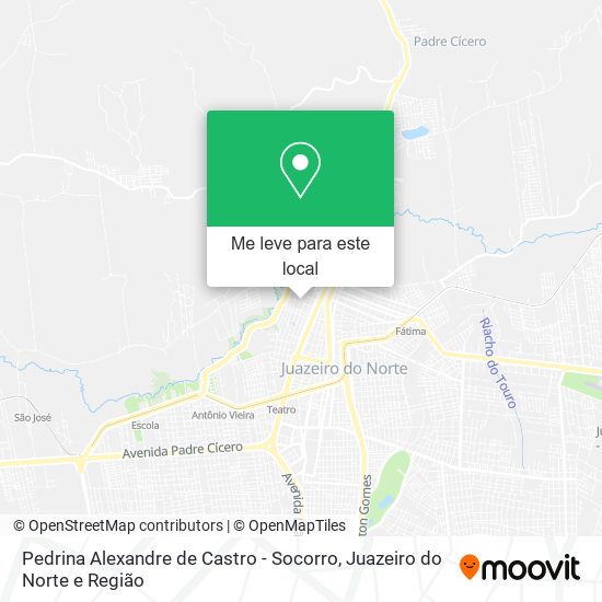 Pedrina Alexandre de Castro - Socorro mapa