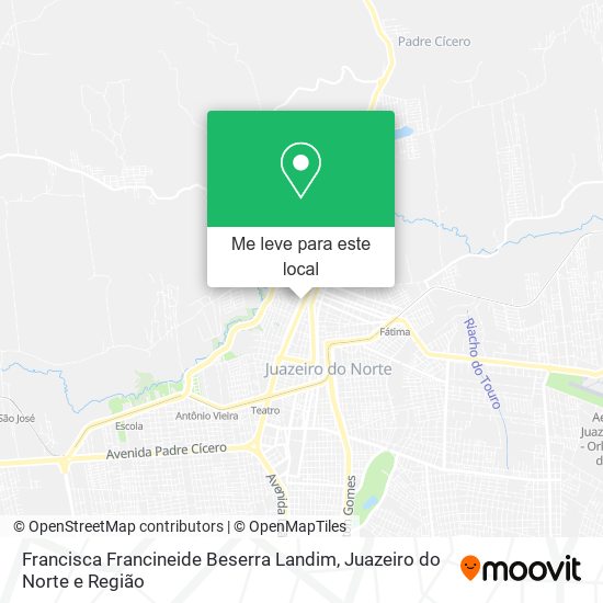 Francisca Francineide Beserra Landim mapa